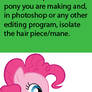 Mane tutorial for My Little Pony Plushies