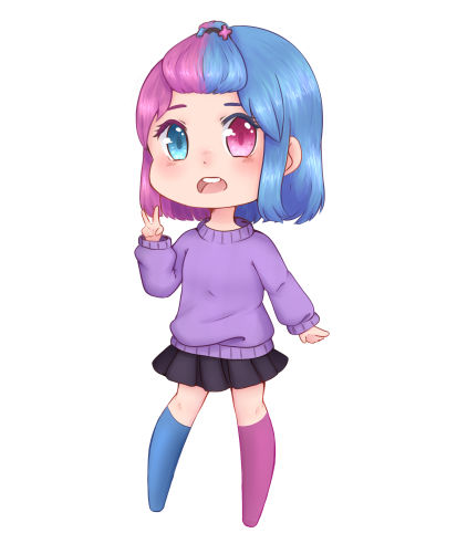 Chibi positive negative by DollthDraw on DeviantArt