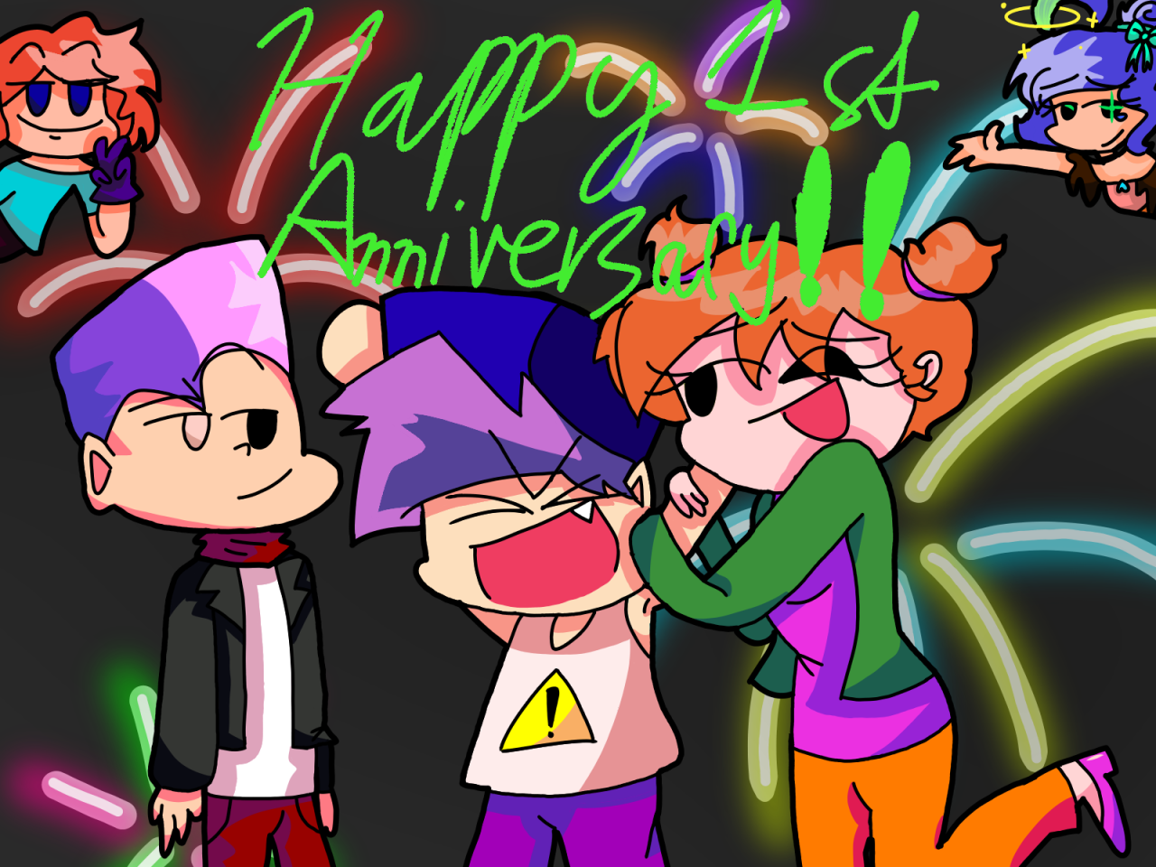 Fnf First Design Happy 1st FNF Anniversary! (3/5) D-Sides by IJustDrawCrap20 on DeviantArt