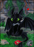 Toothless - some more fish by Xx-Syaoran-kun-xX