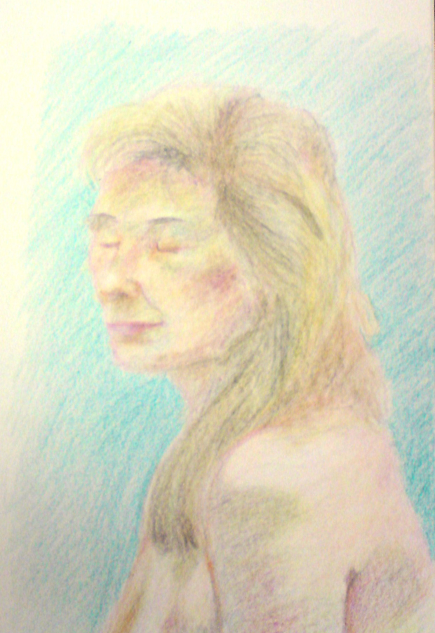 Crayon life drawing