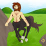 Centaur galloping