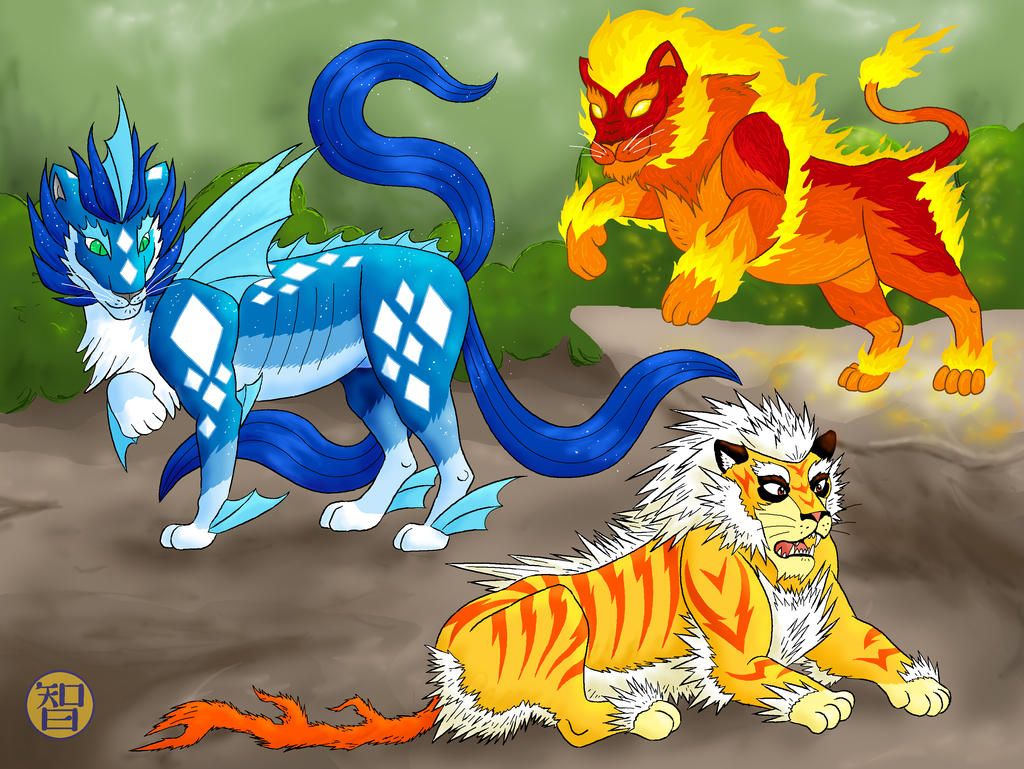Three Kinds of Lion Things by Kairu-Hakubi