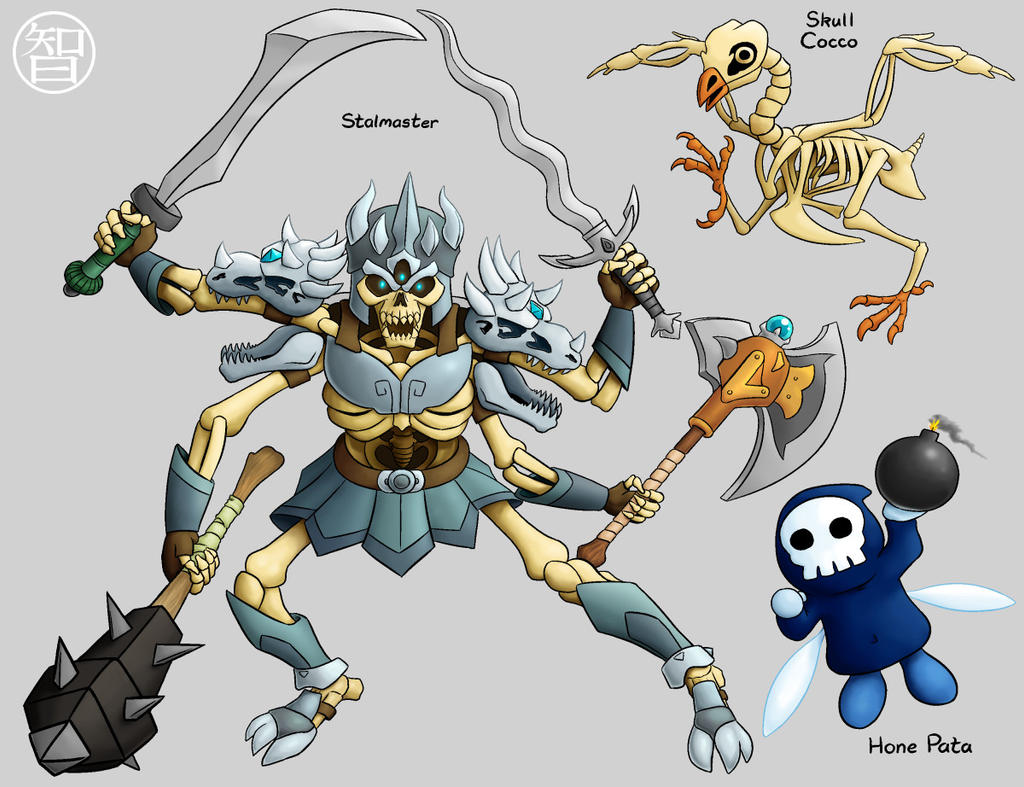 Zeldamon - Stalmaster, Skull Cocco, and Hone Pata by Kairu-Hakubi on ...