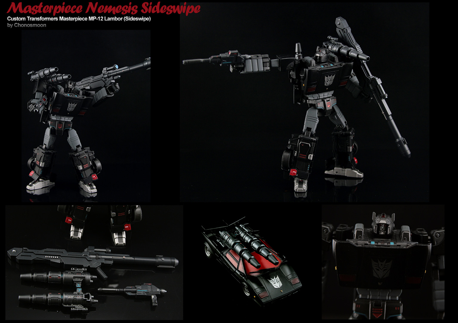 Custom Transformers Masterpiece Nemesis Sideswipe