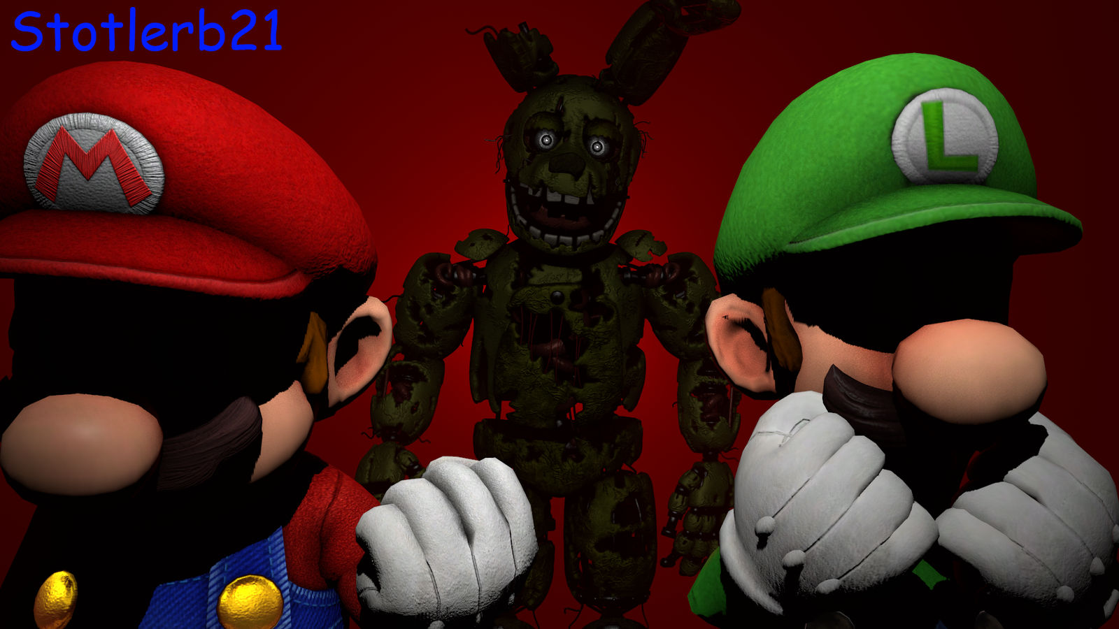 (SFM) Mario Bros and Springtrap by SlendyMann264 on DeviantArt