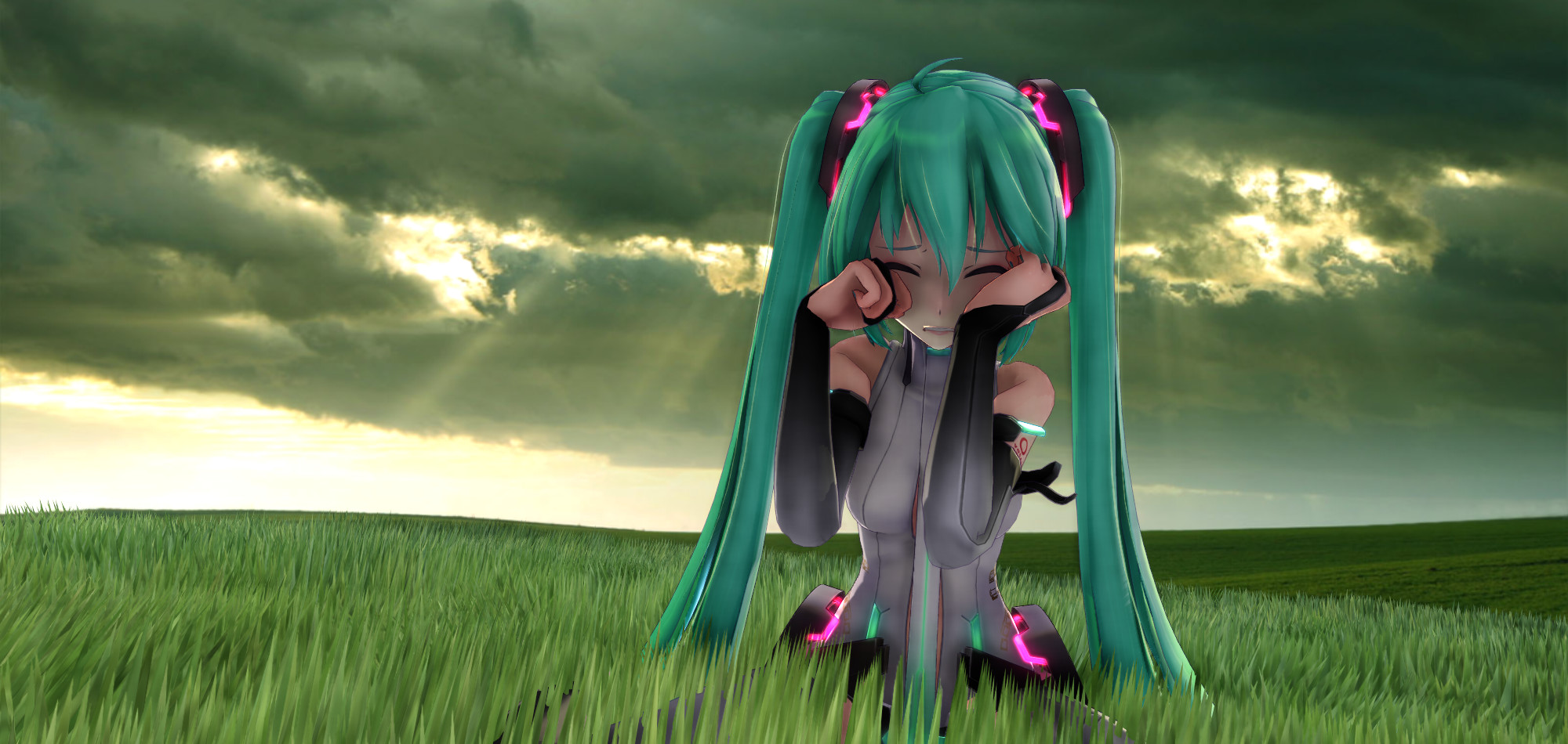 Hatsune Miku Crying Mmd Ver2 By Darkvadou On Deviantart