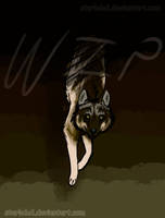 greyy-wolf WIP wolf art trade 