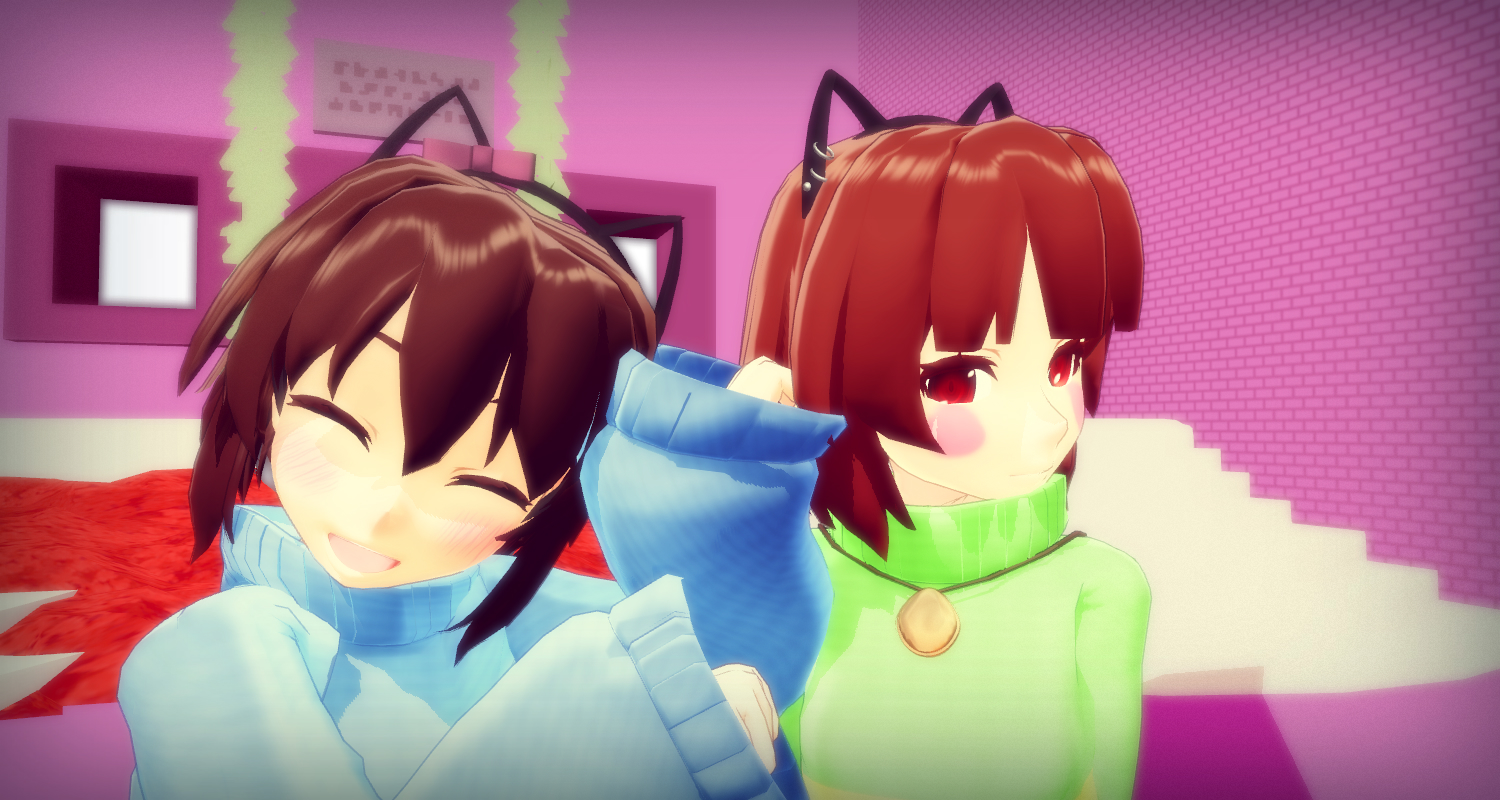 [Undertale MMD] Nyanyanyanfrisk!!! [Link]