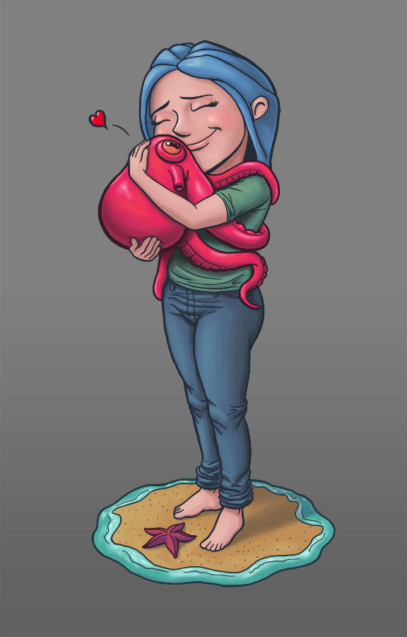 Hugging Octopus Octopus Hug by ADANDrPepper on DeviantArt