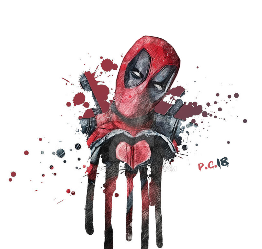 Deadpool 1 Splatter Art by Pus424 on DeviantArt