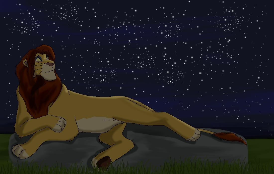 Simba Stars Simba under the stars by PheaVampire on DeviantArt
