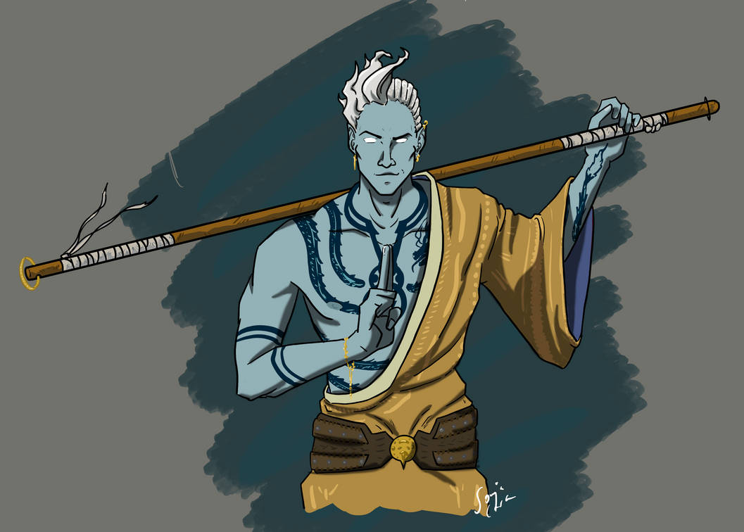 4. Air Genasi with Blue Hair: A Rare and Powerful Combination - wide 2