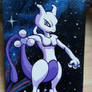 Mewtwo Acrylic Painting