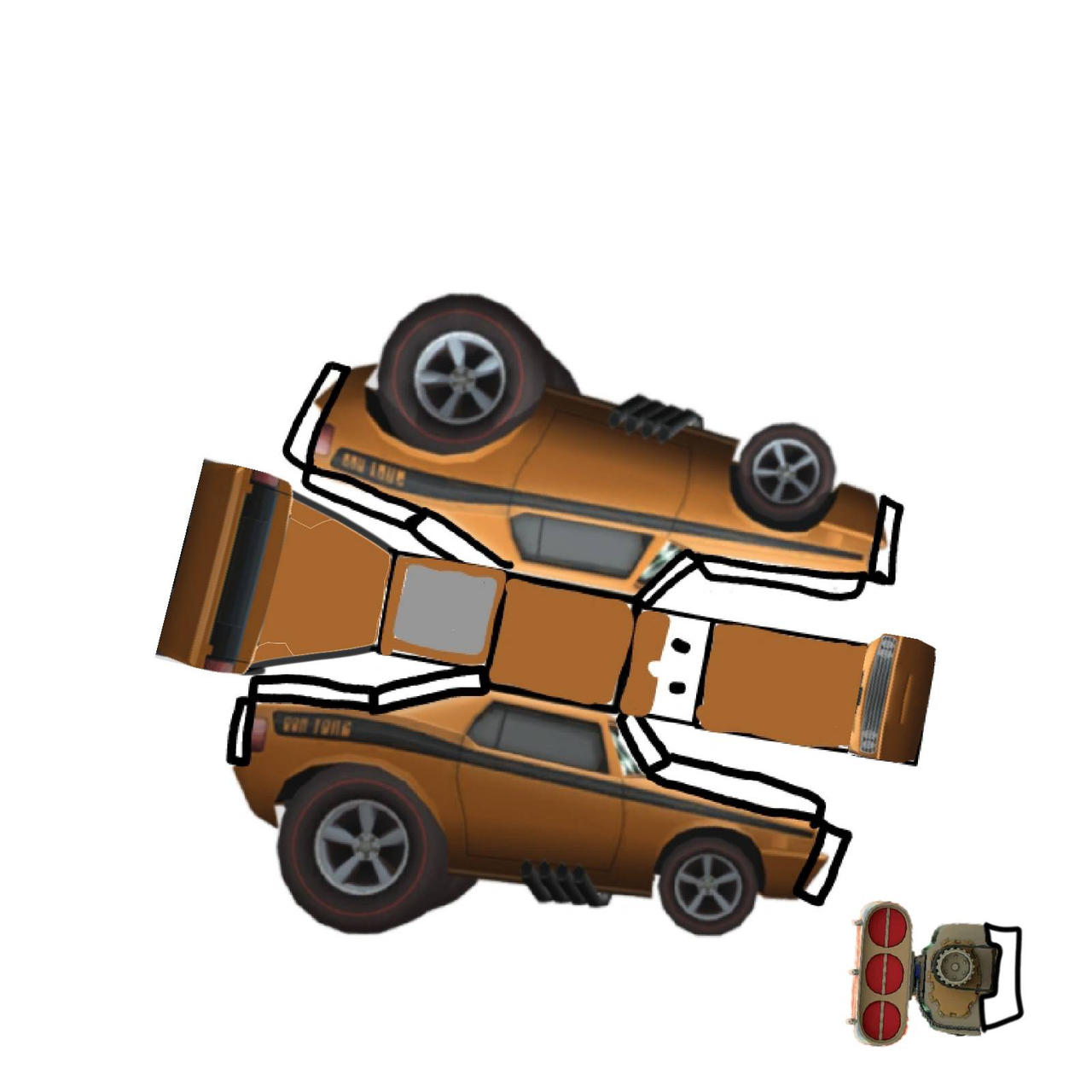 Snot rod papercraft by jereimyl on DeviantArt