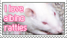 Stamp - I love albino ratties