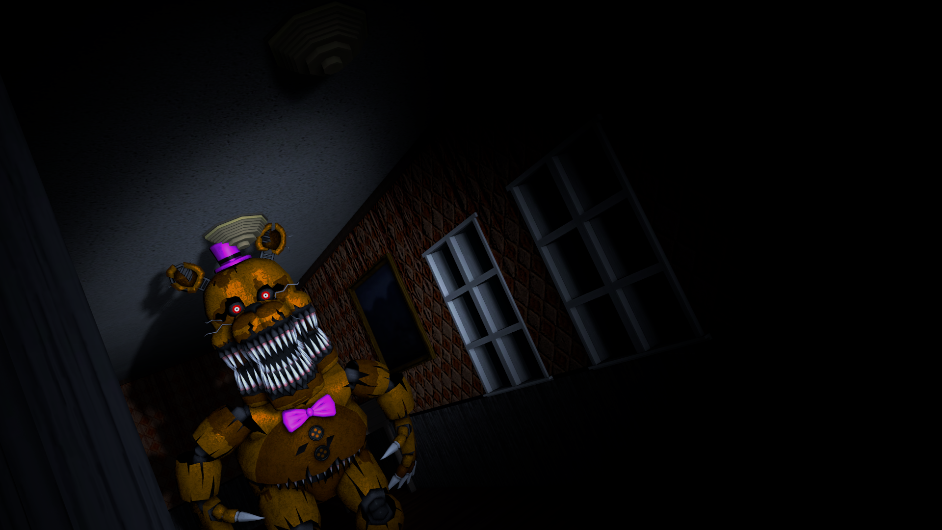 Nightmare Fredbear (FNaF 4 SFM Render) - 1 by MikeTHM93 on DeviantArt