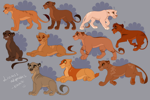 TLK Style Lioness Adoptables -lot 3-