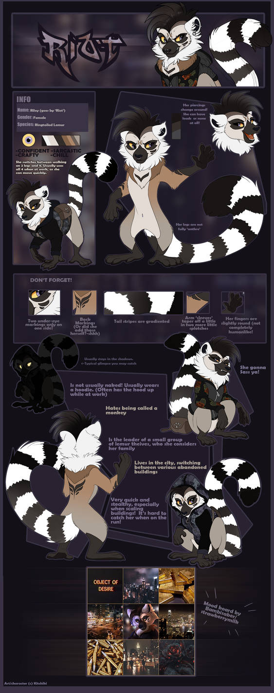 Riley 'Riot' Reference Sheet 2018 by Kitchiki