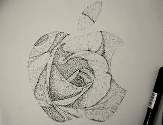 Apple logo - Rose