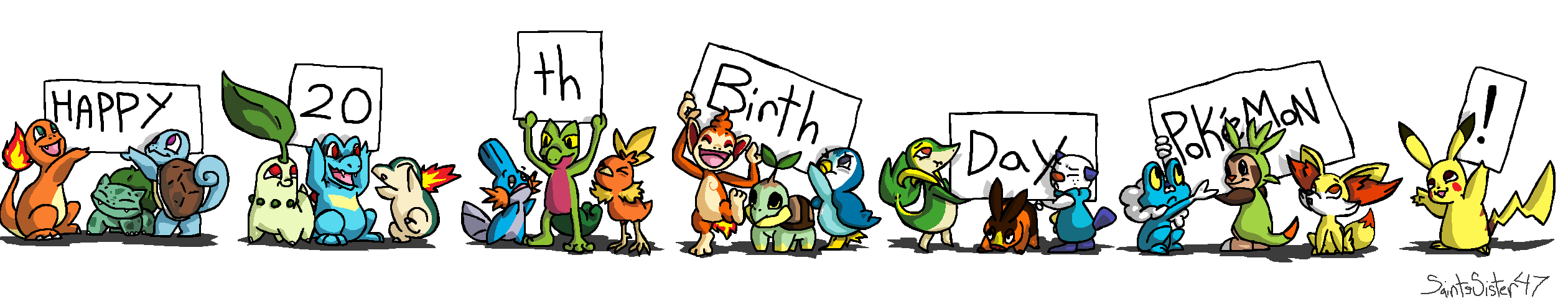 Happy 20th Birthday Pokemon!