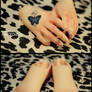 Blushing: Hands/Feet Mani/Pedi + tattoo