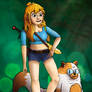 Fionna and Cake touch grass