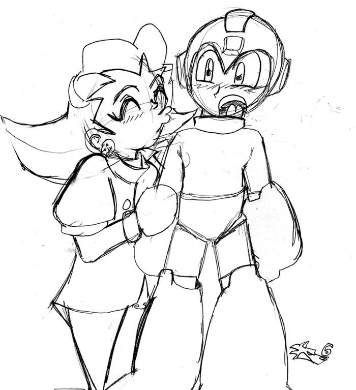 Megaman and Miss Tron by rugdog on DeviantArt