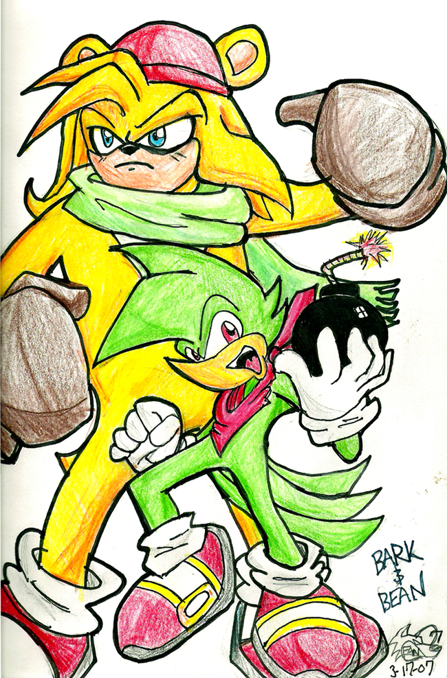 Sonicfanart Bark And Bean By Rugdog On Deviantart