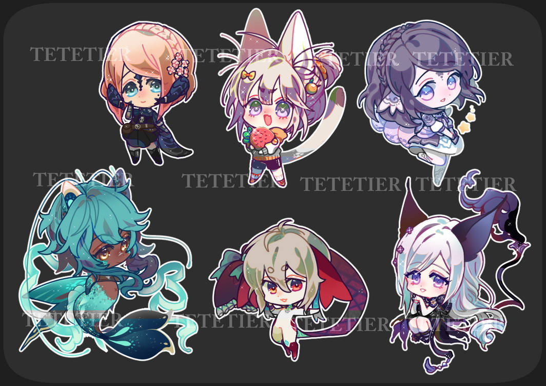 12/19/2019 Sticker Chibi Example Sheet by Tetetier