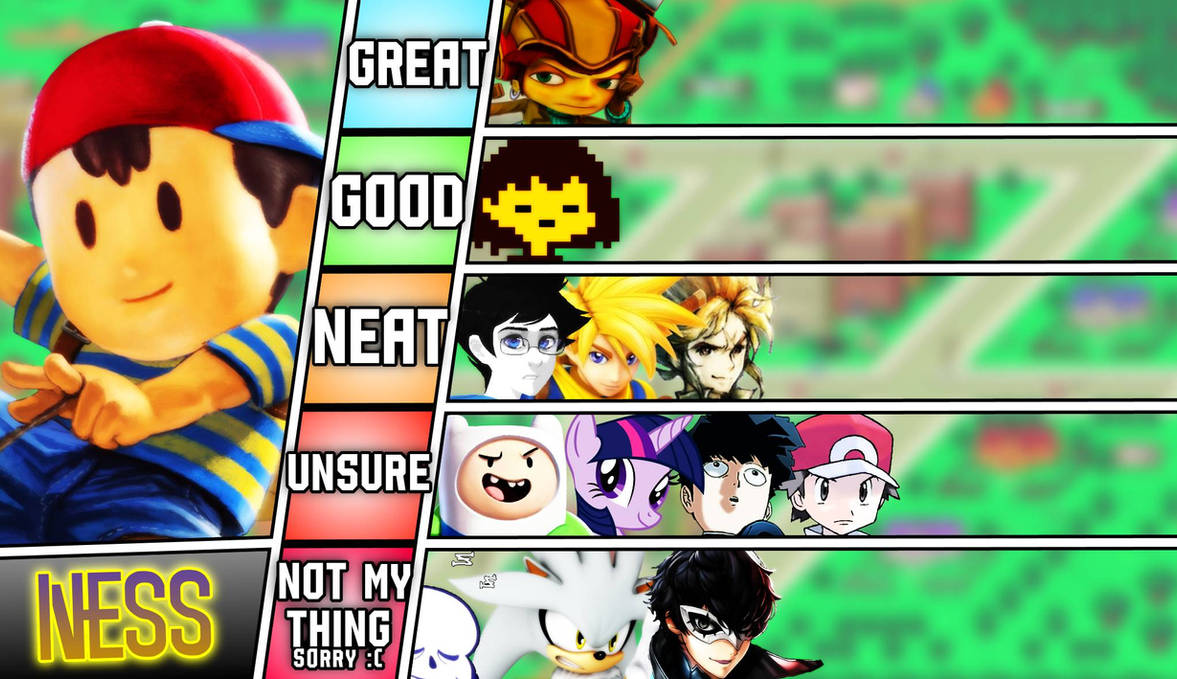 Ness Matchup Tier List by LandonTalksALot on DeviantArt