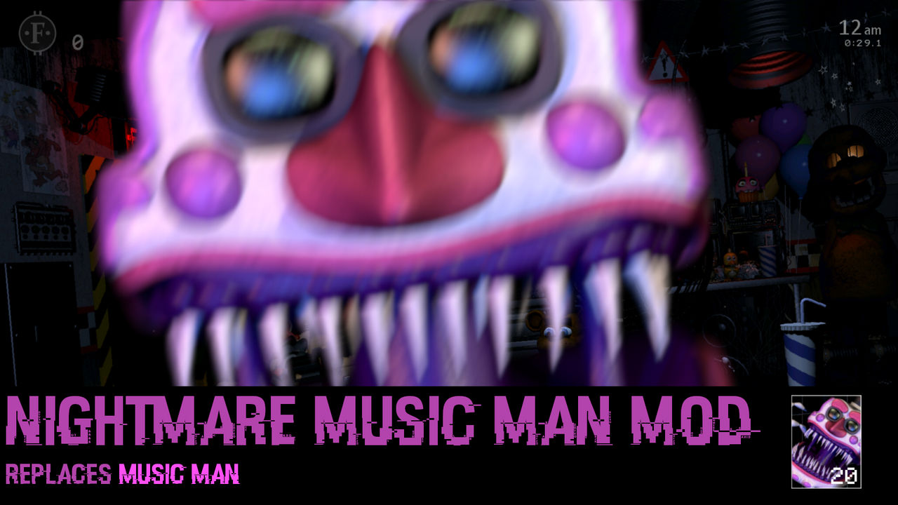 Ultimate Custom Night: Nightmare Music Man mod! by Rickerdibble on ...