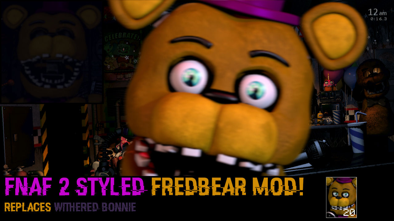 Ultimate Custom Night: FNAF 2 Styled Fredbear mod! by Rickerdibble on ...