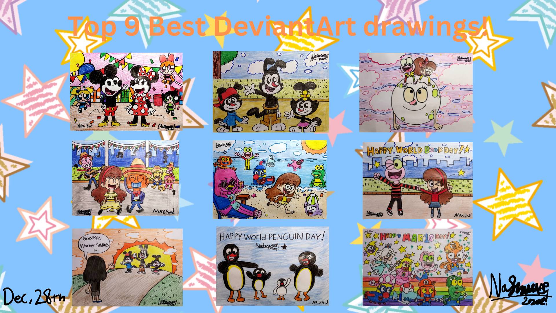 My top 9 Best Deviantart drawings! by Nashwaputri on DeviantArt