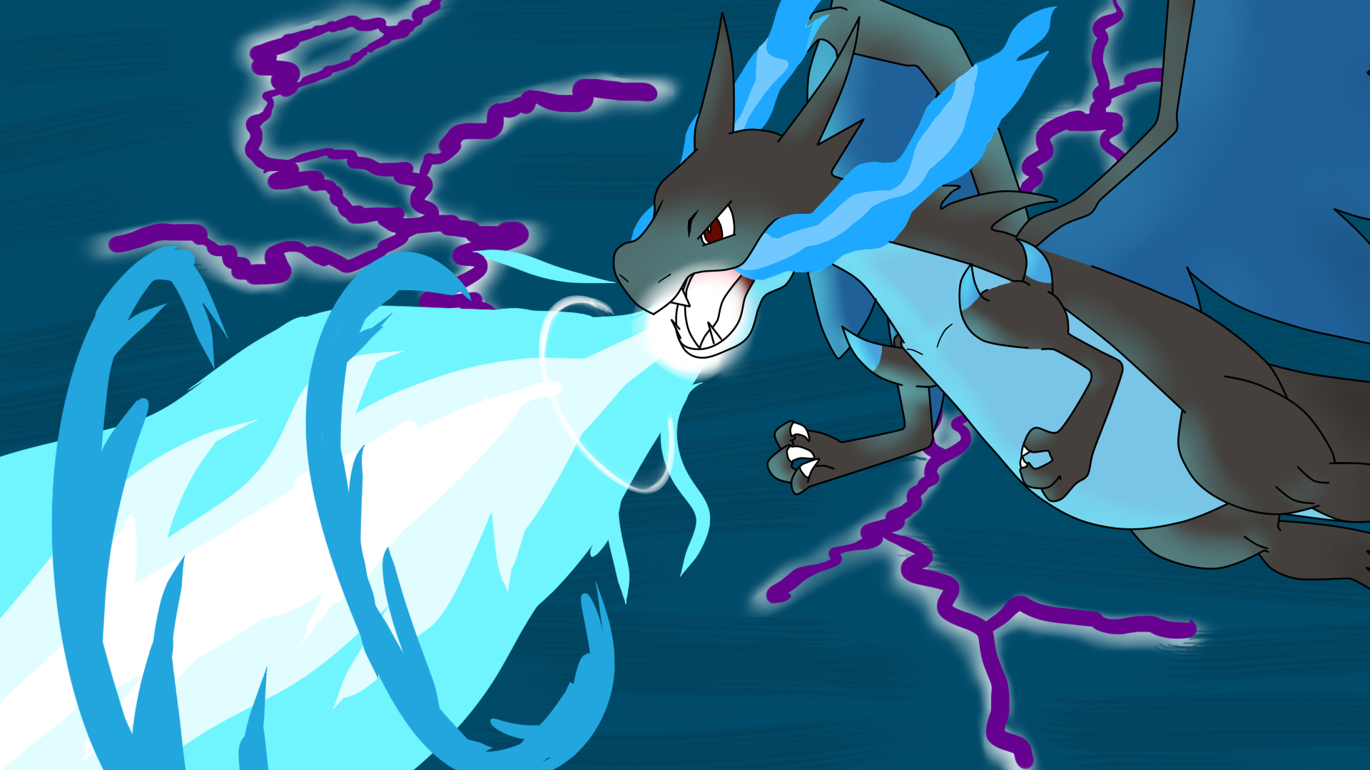 Firework Reverse Charizard Charizard X Flamethrower by kubaok on DeviantArt