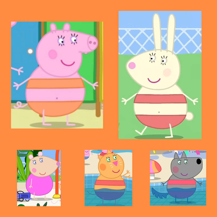 Mummies From Peppa Pig In Their Swimming Costumes By Austistc101 On mummies-from-peppa-pig-in-their-swimming-costumes-by-austistc101-on