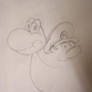 yoshi and baby mario sketch