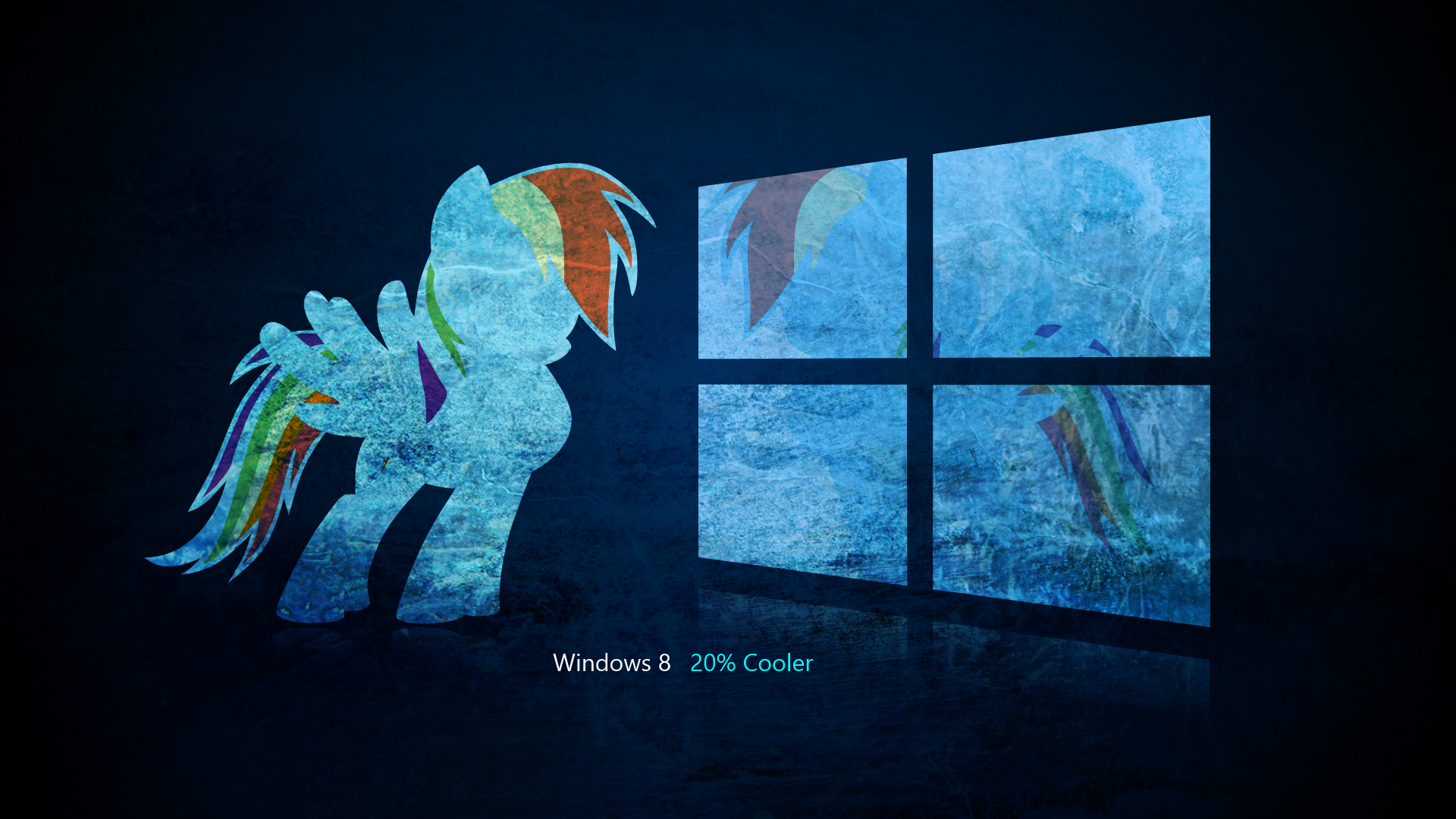 Rainbow Dash Windows 8 Wallpaper