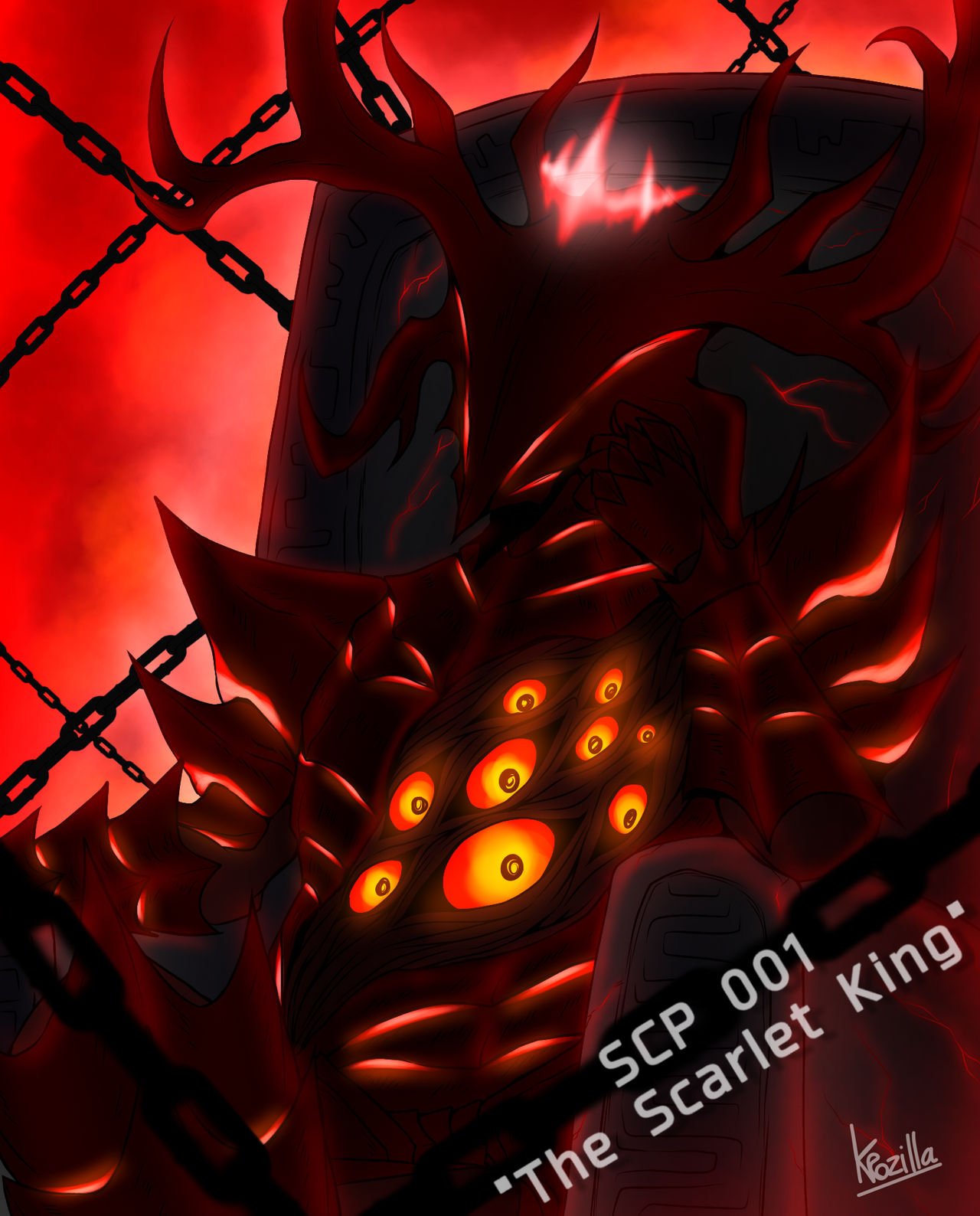 ArtStation - The Scarlet King (SCP-001)