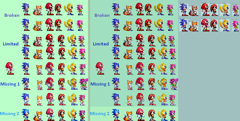 Sonic Style Sprites - Original and Custom by Abbysek on DeviantArt