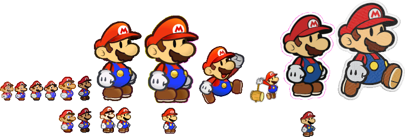 The Entire Paper Mario Comparison and Evolution 2 by Abbysek on DeviantArt