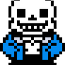 Sans Undertale Overworld Sprite Recreated 10x