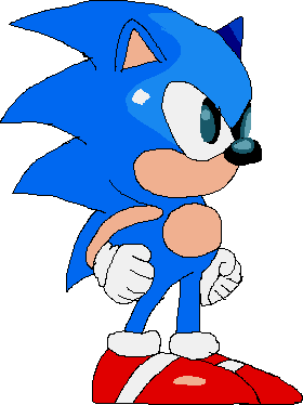 Drawing Sonic 1 Sonic by Abbysek on DeviantArt