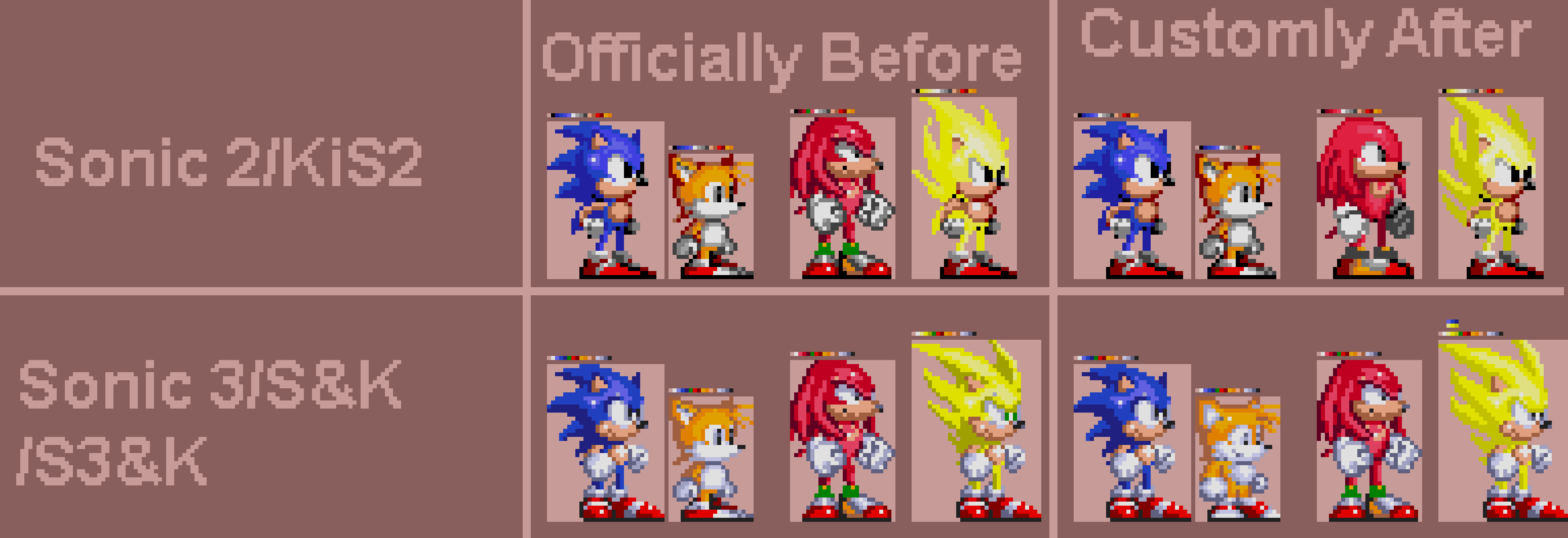 Sonic Chaos Tails Sprites (Sonic 2 Palette) by NickyTeam2 on DeviantArt