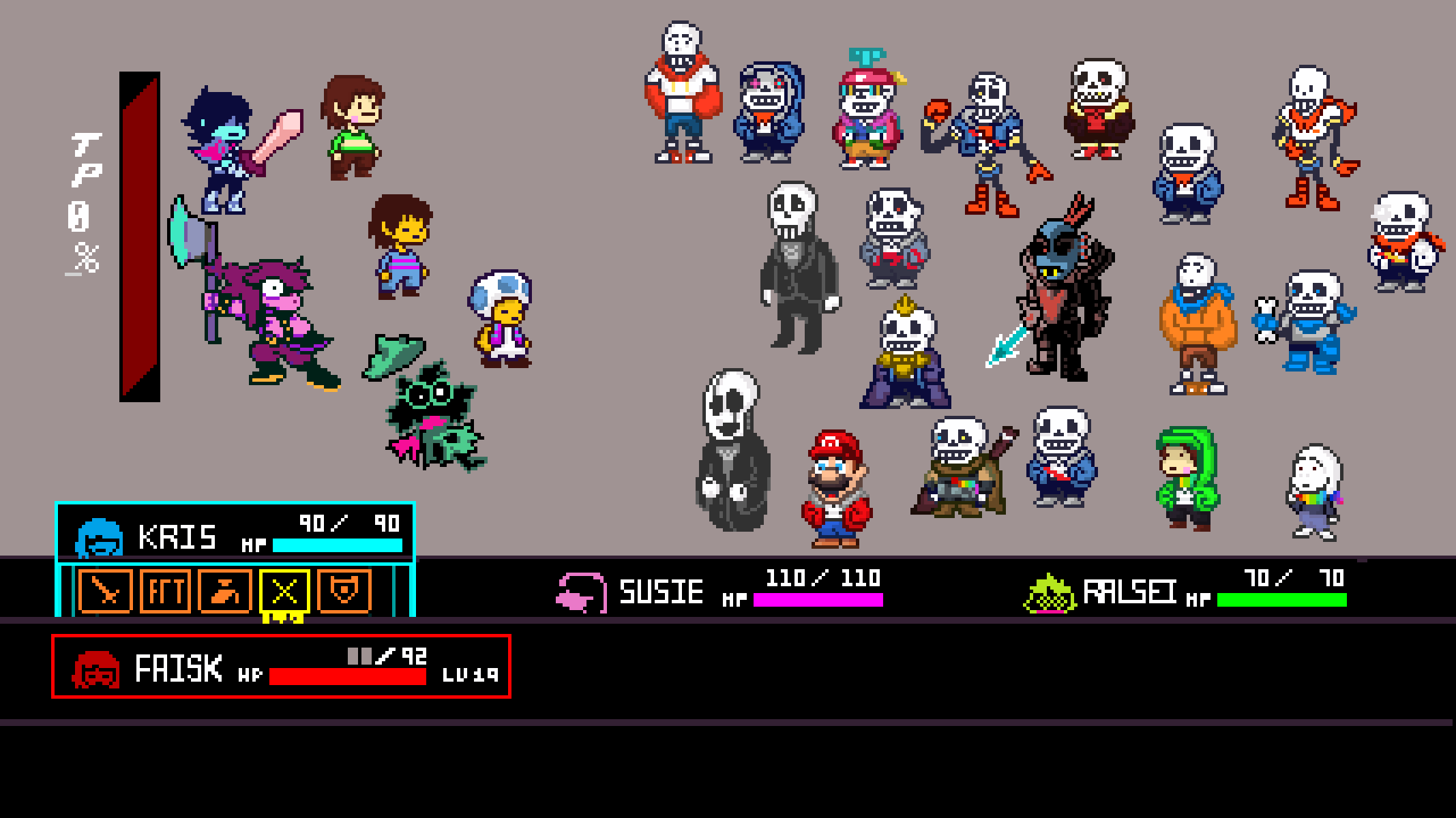 Deltarune Battle Edit UT AU Remix 3 10x by Abbysek on DeviantArt
