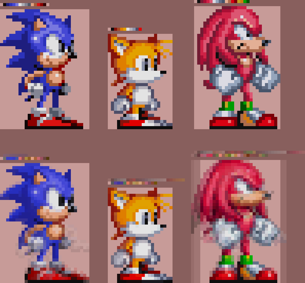 Sonic Chaos Tails Sprites (Sonic 2 Palette) by NickyTeam2 on DeviantArt