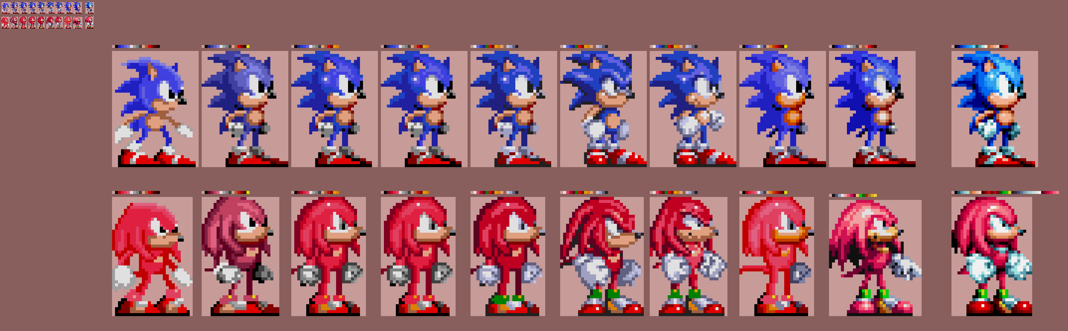 10x S3K Styled Sonic Sprites - Sonic.EXE Head in F by Abbysek on DeviantArt