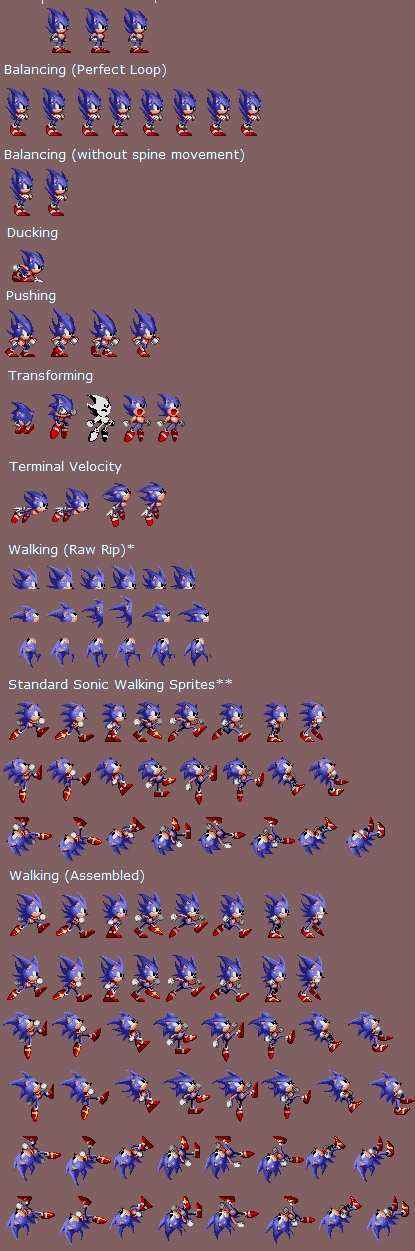 AudioReam on X: I've done one of Sonic's 'Uneasy Balancing' Sprites from  Sonic 2 as a Super Sonic Sprite.  / X