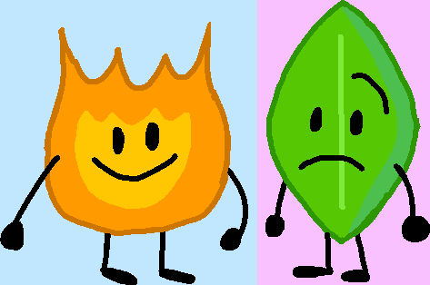 Battle for BFB Firey and Leafy by Abbysek on DeviantArt