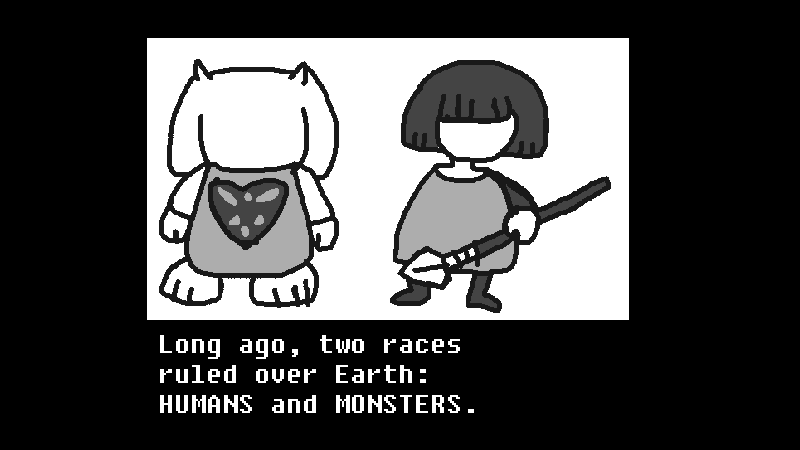 Redrawn Undertale GameBoy Intro 1 by Abbysek on DeviantArt